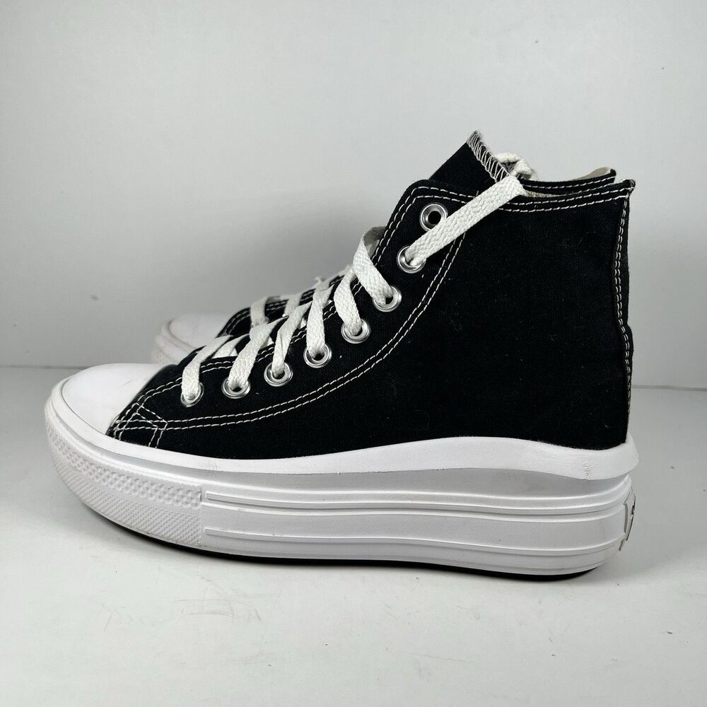Converse Chuck Taylor All Star Move High Top Platform Canvas Shoes Women's 6 - Picture 3 of 8